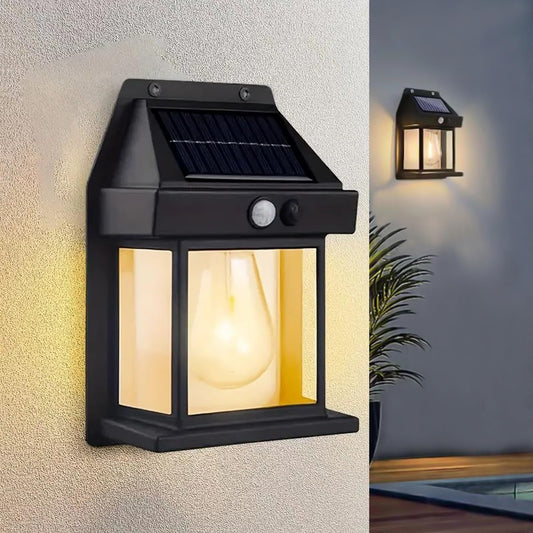 Qokzek Solar light,Solar Wall Lights Outdoor, Wireless Dusk to Dawn Porch Lights Fixture