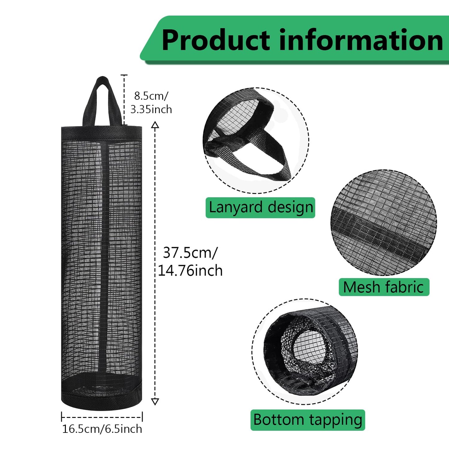 Qokzek Plastic Storage Mesh Bag