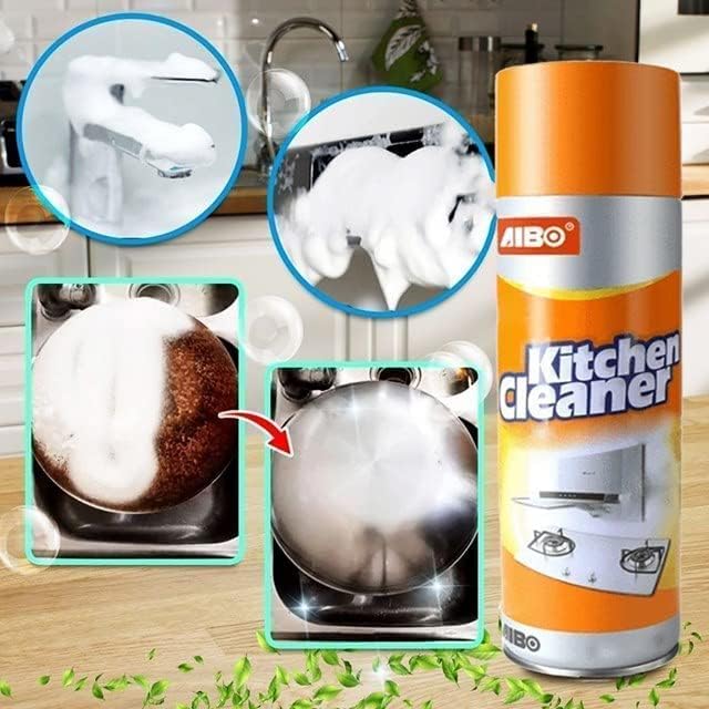 Qokzek Kitchen Cleaner Spray Oil & Grease Stain Remover Stove