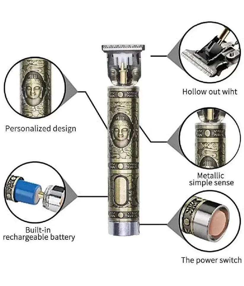 Men's Hair Trimmer Adjustable Blade, Close Cut Trimming, 1200 Mah Battery, Gold @ Just Rs.599/ - 