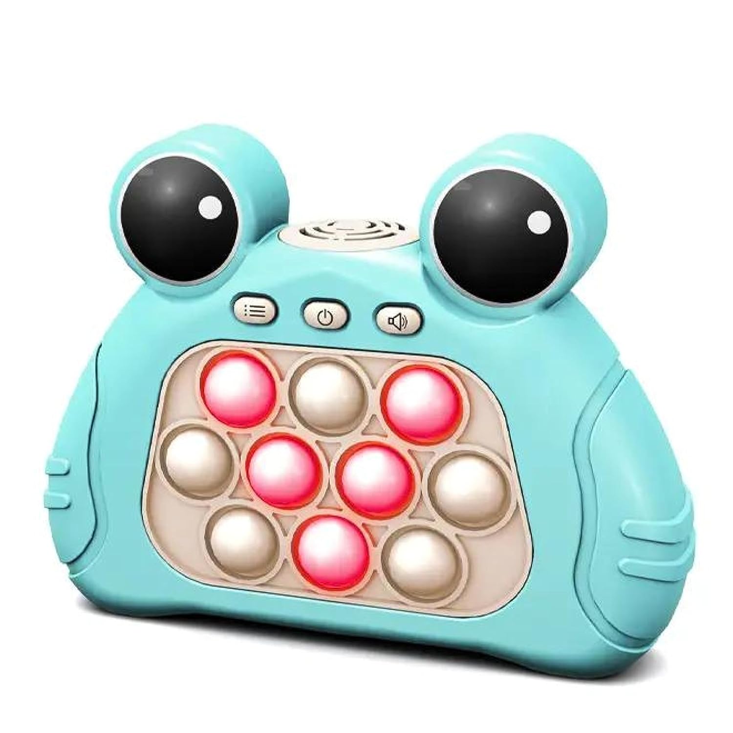 Qokzek Pop It Intelligence Game Toy with Light & Sound for Kids, Pop It Bubble Push Game